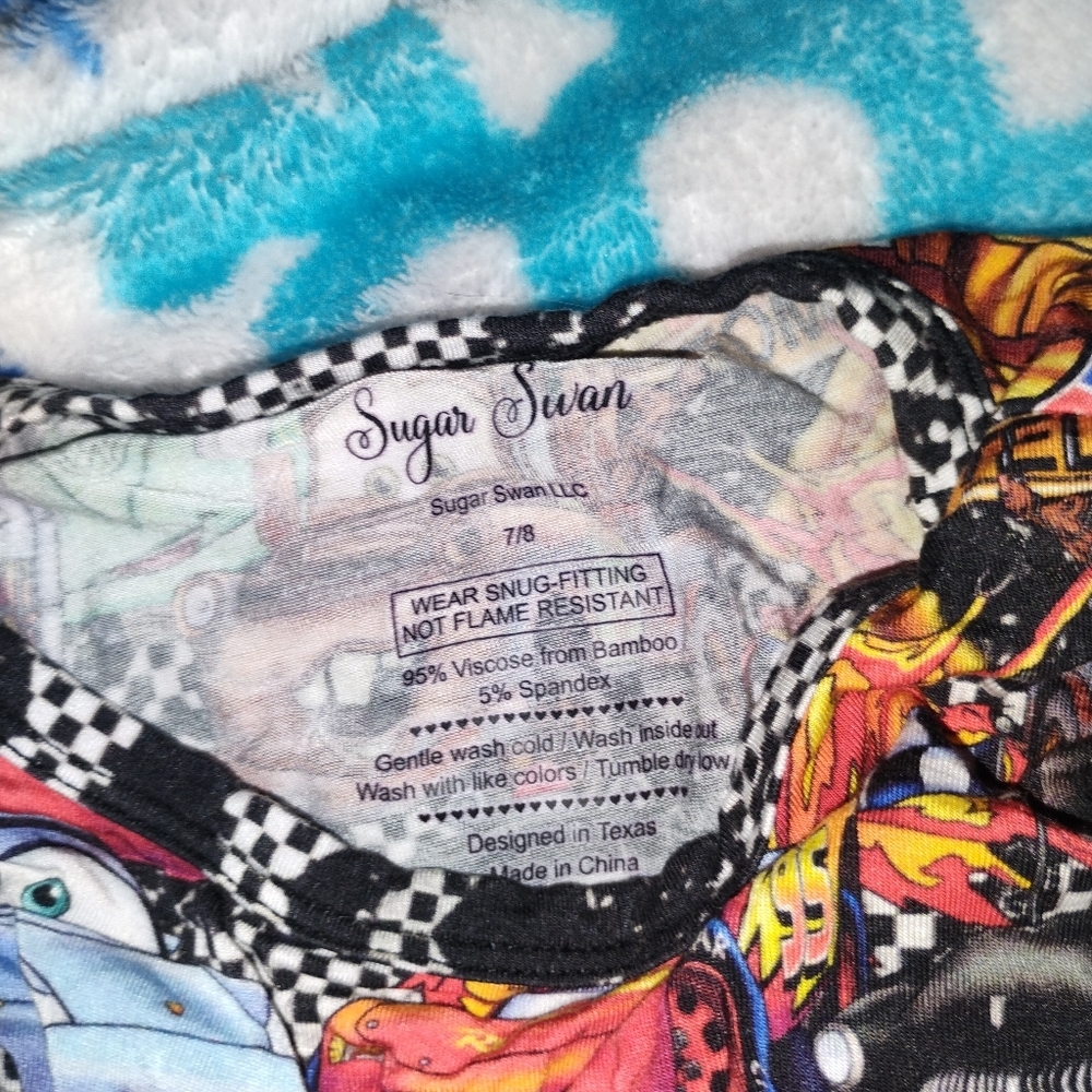 Sugar Swan Cars Pajamas - Picture 2 of 2